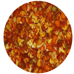 ترشی مخلوط سس گوجه ای